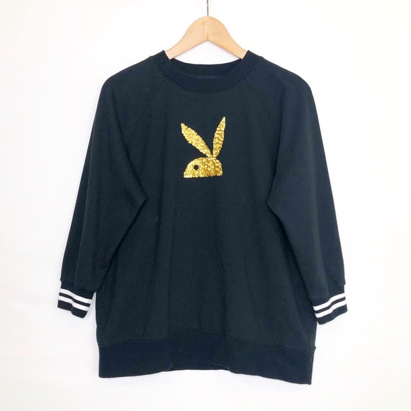 Playboy X Topten black playboy, bunny sweatshirt - Picture 1 of 8
